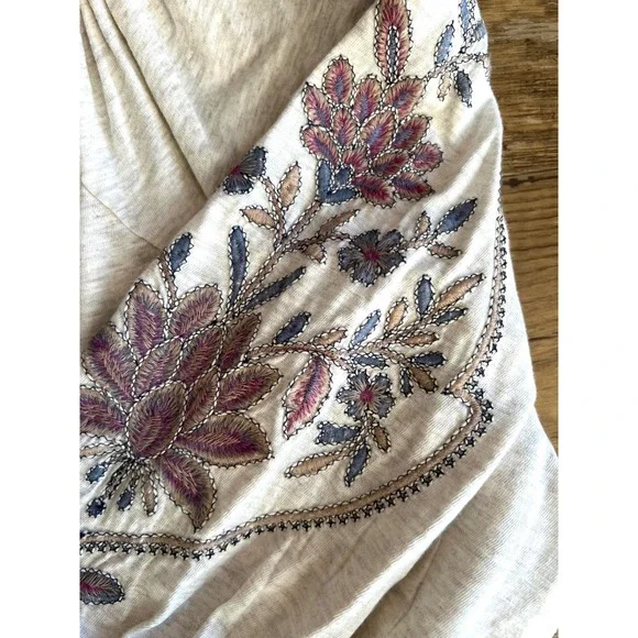 J. Jill Feminine Floral Embroidered Blouse Size 2X Plus 3/4 Sleeves boxy - Picture 5 of 10